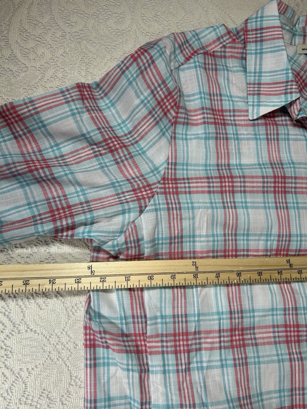 Seven Forty-Two Size M Multicolored 3/4 Sleeve Button Up Shirt - Picture 11 of 13
